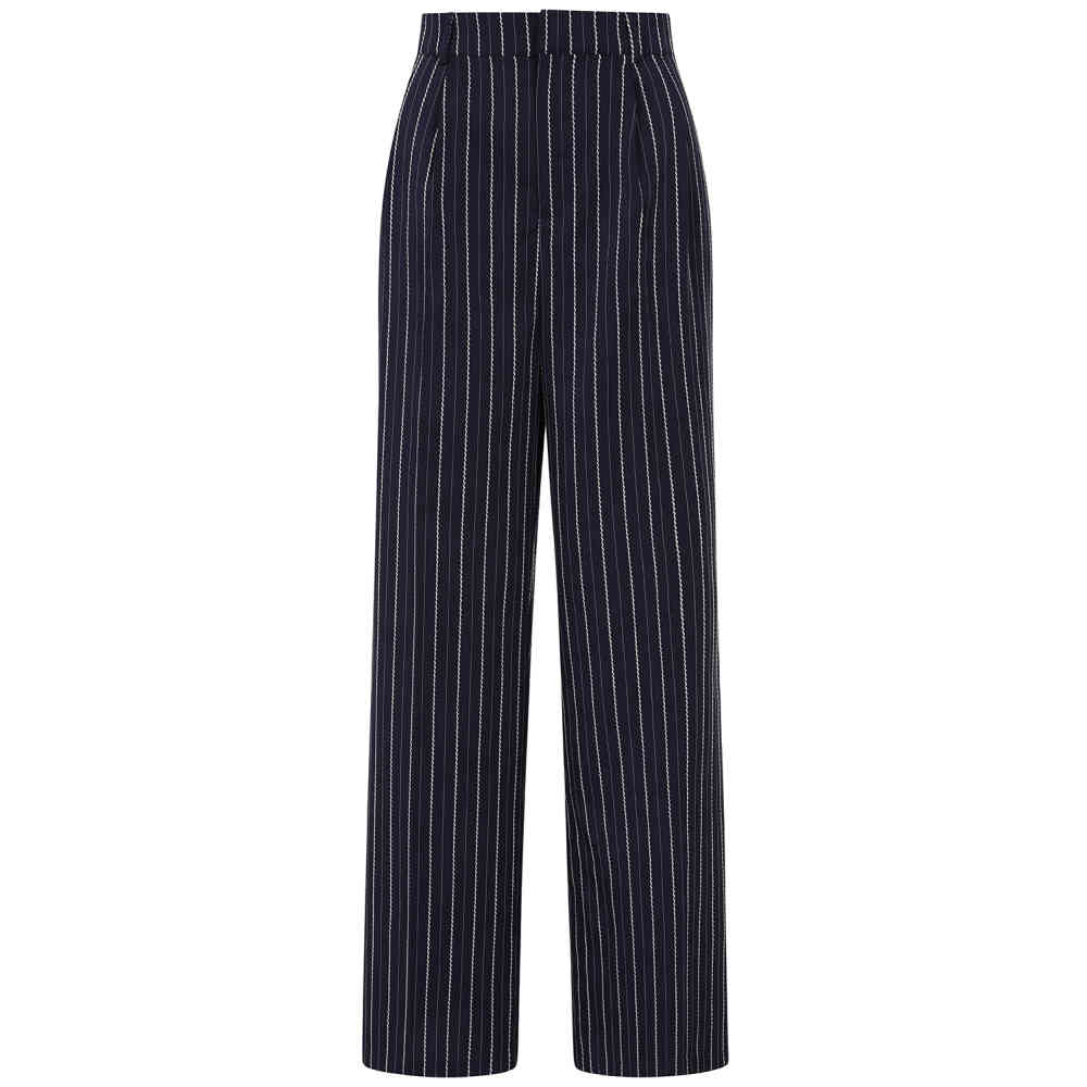 Banned - Martha Sail Stripe Pants standard fit - Blue